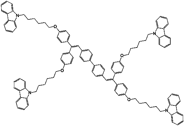 Preparation method of triphenylethylene derivative luminescent film