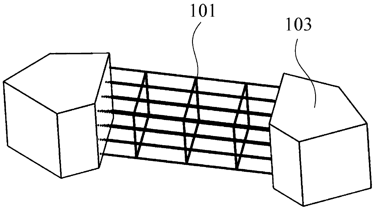 Floating type draught fan foundation