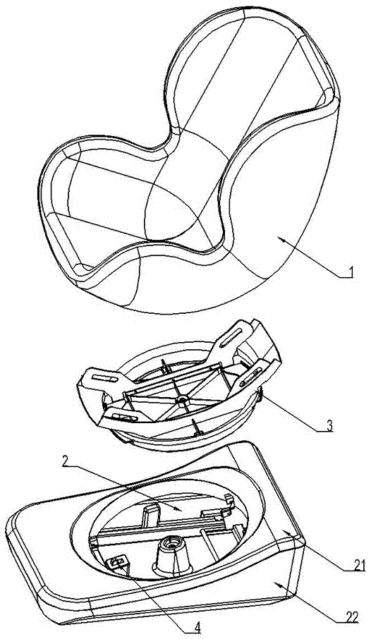 Rotatable child safety seat