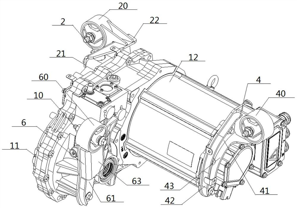 Suspension system of rear-engine rear-drive electric automobile and installation method