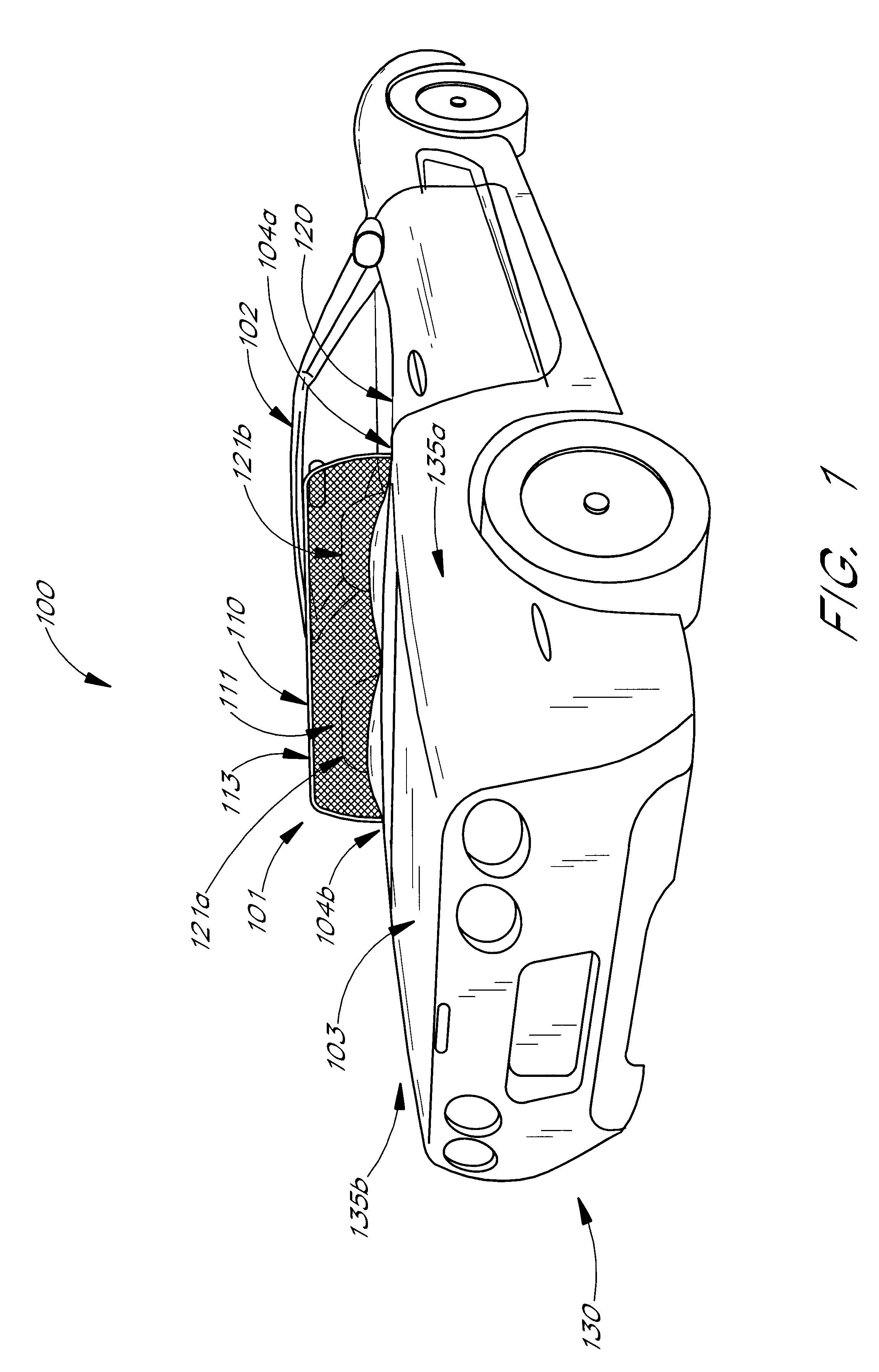 Rear windscreen for convertibles