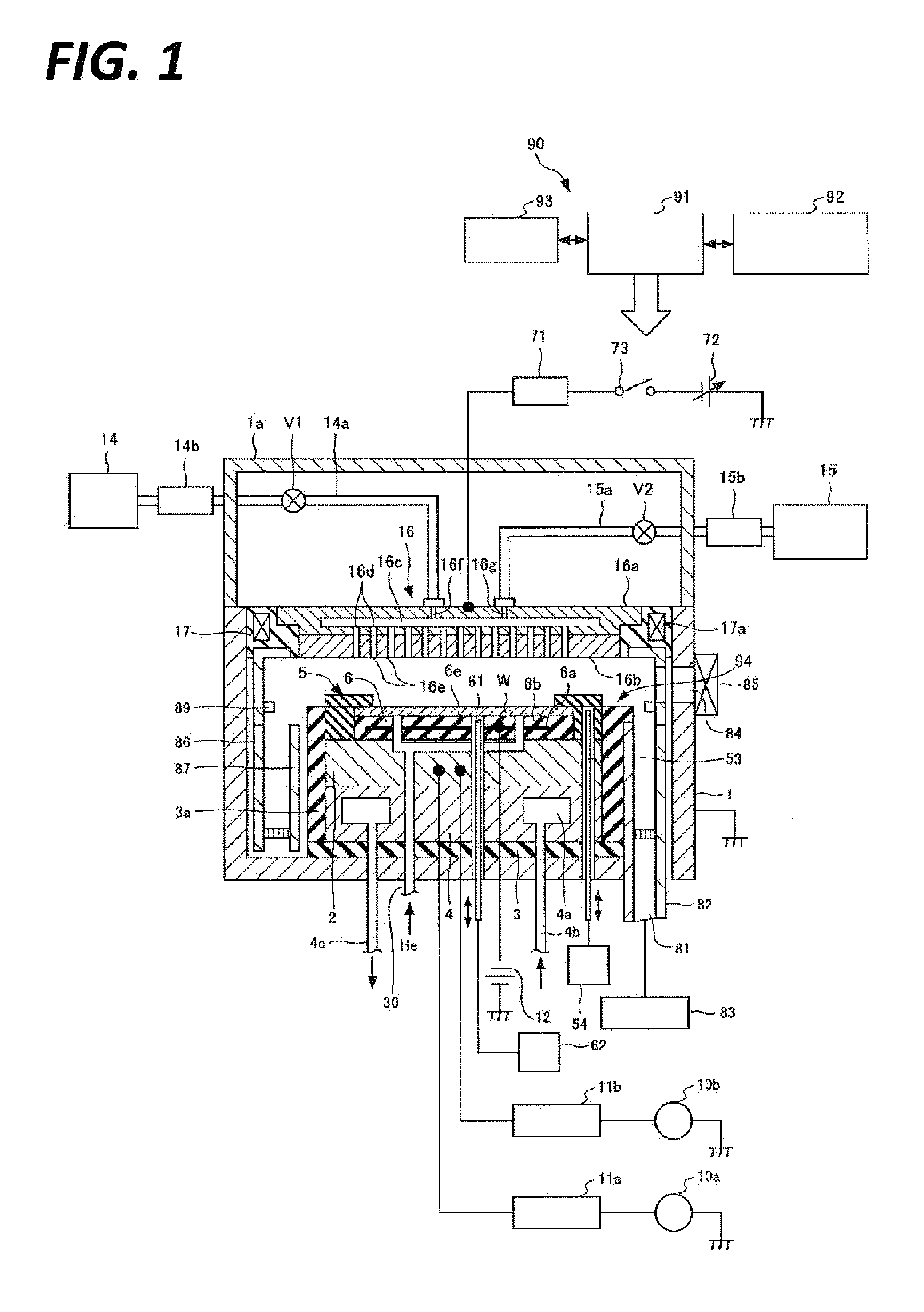 Substrate mounting table and plasma treatment device