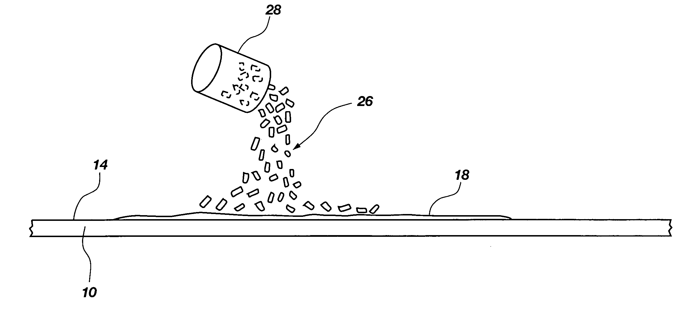 Method for cleaning fluid spills using biodegradable absorbent material and for transporting the same