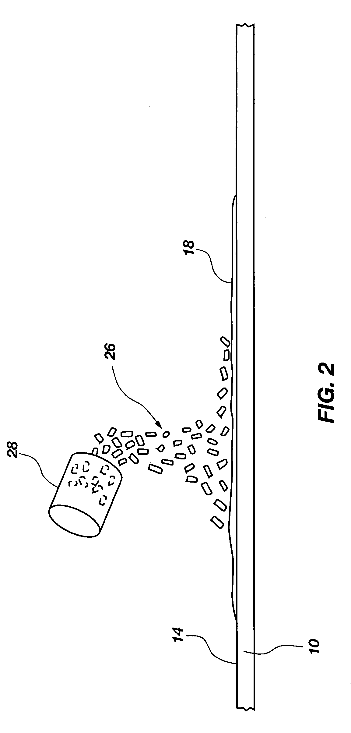 Method for cleaning fluid spills using biodegradable absorbent material and for transporting the same