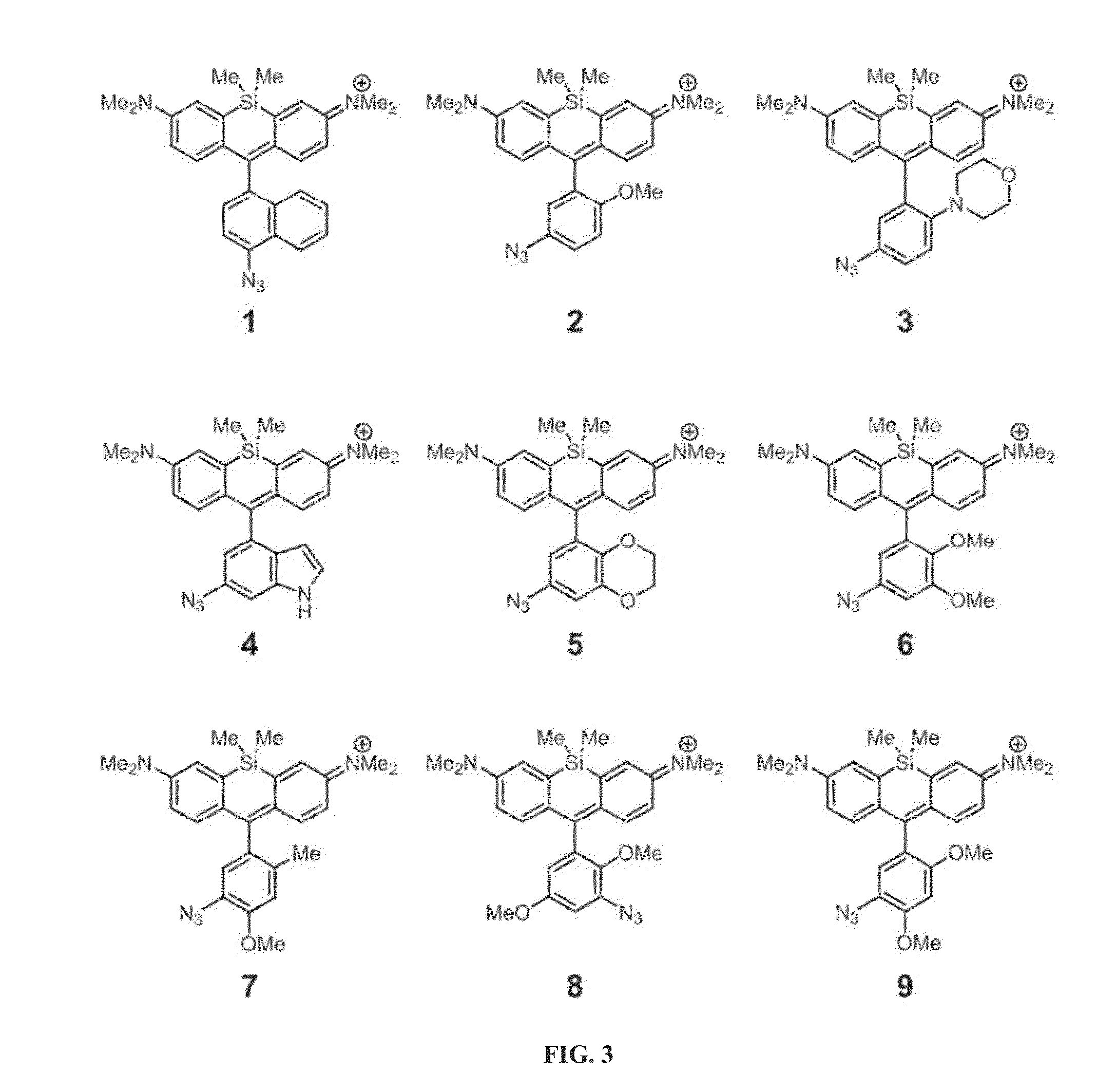 Alkyne-activated fluorogenic azide compounds and methods of use thereof