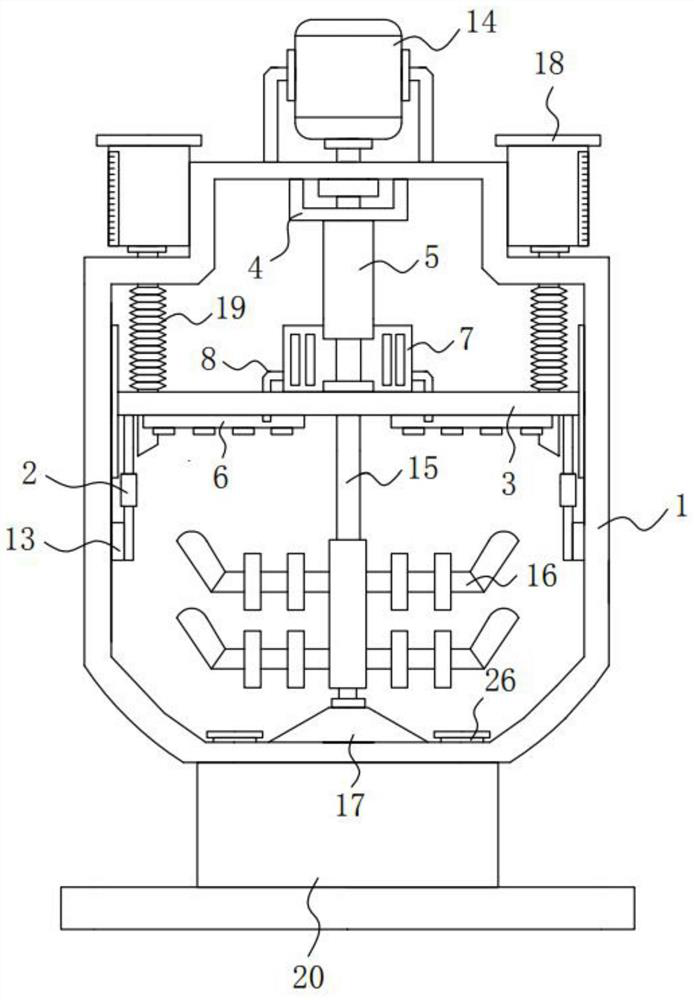 Small-sized art pigment color mixing device with partition function