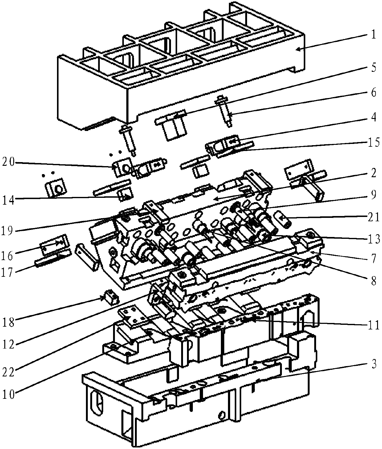 Cam mechanism with side pressing function