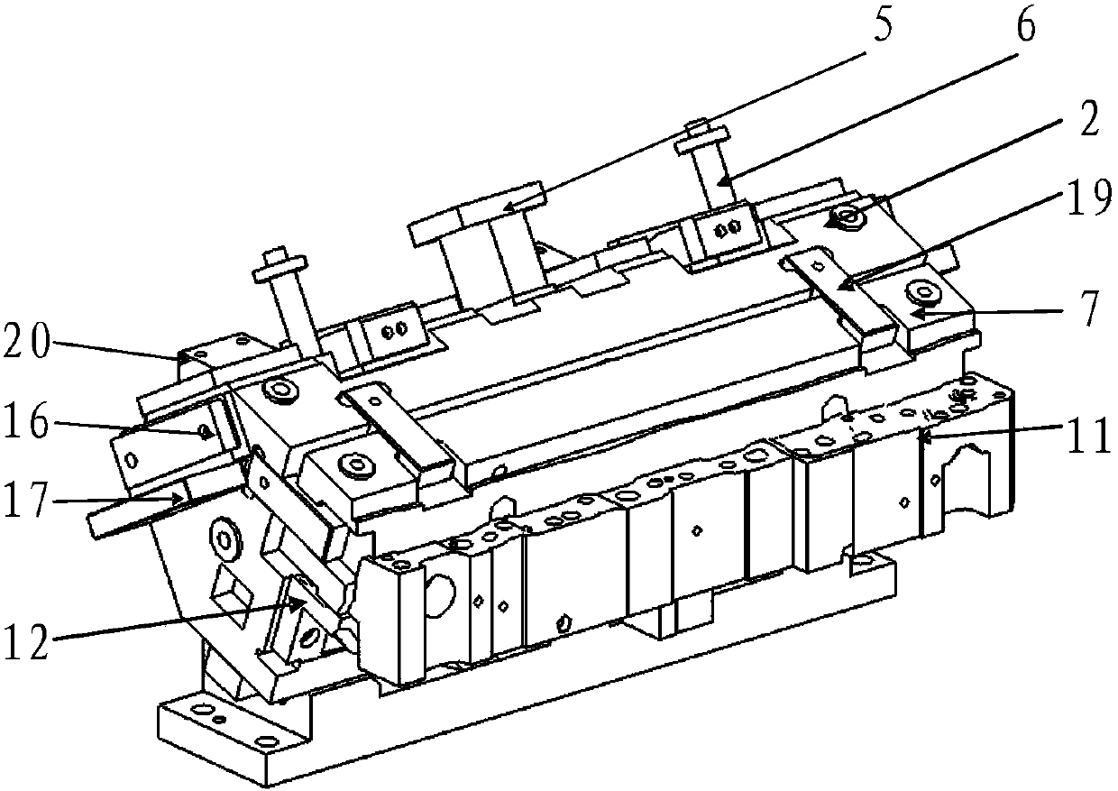 Cam mechanism with side pressing function