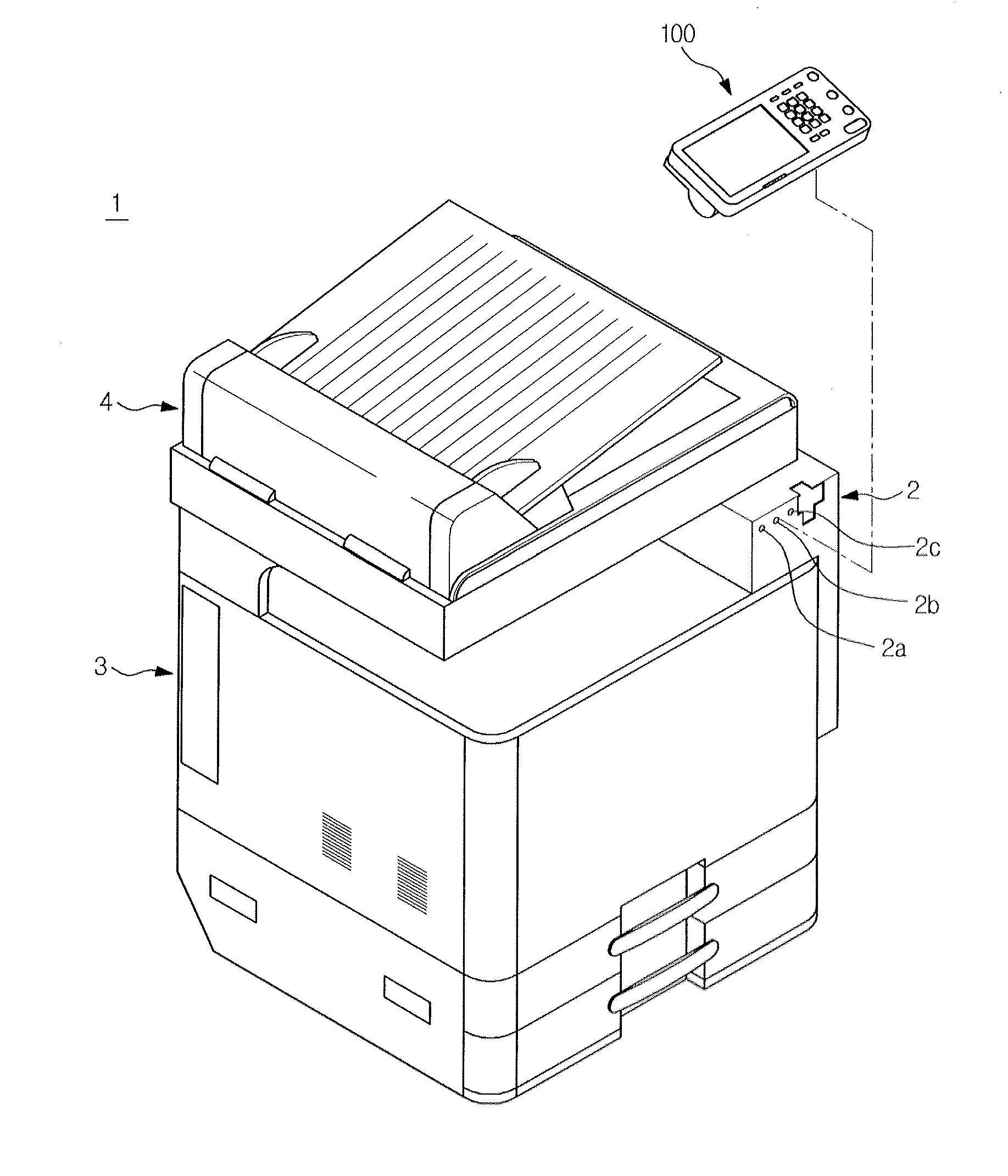 Operating device usable with image forming apparatus and image forming apparatus having the same