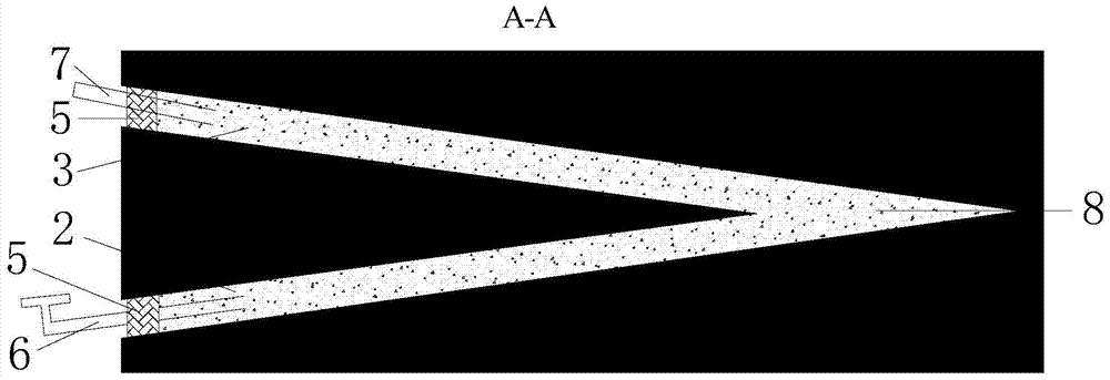 A regional reinforcement drilling hole layout and hole forming method