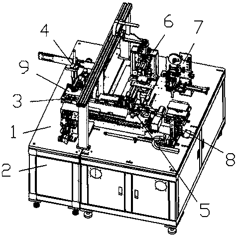 A lithium battery edge wrapping machine with integrated positioning, discharging and belt pressing