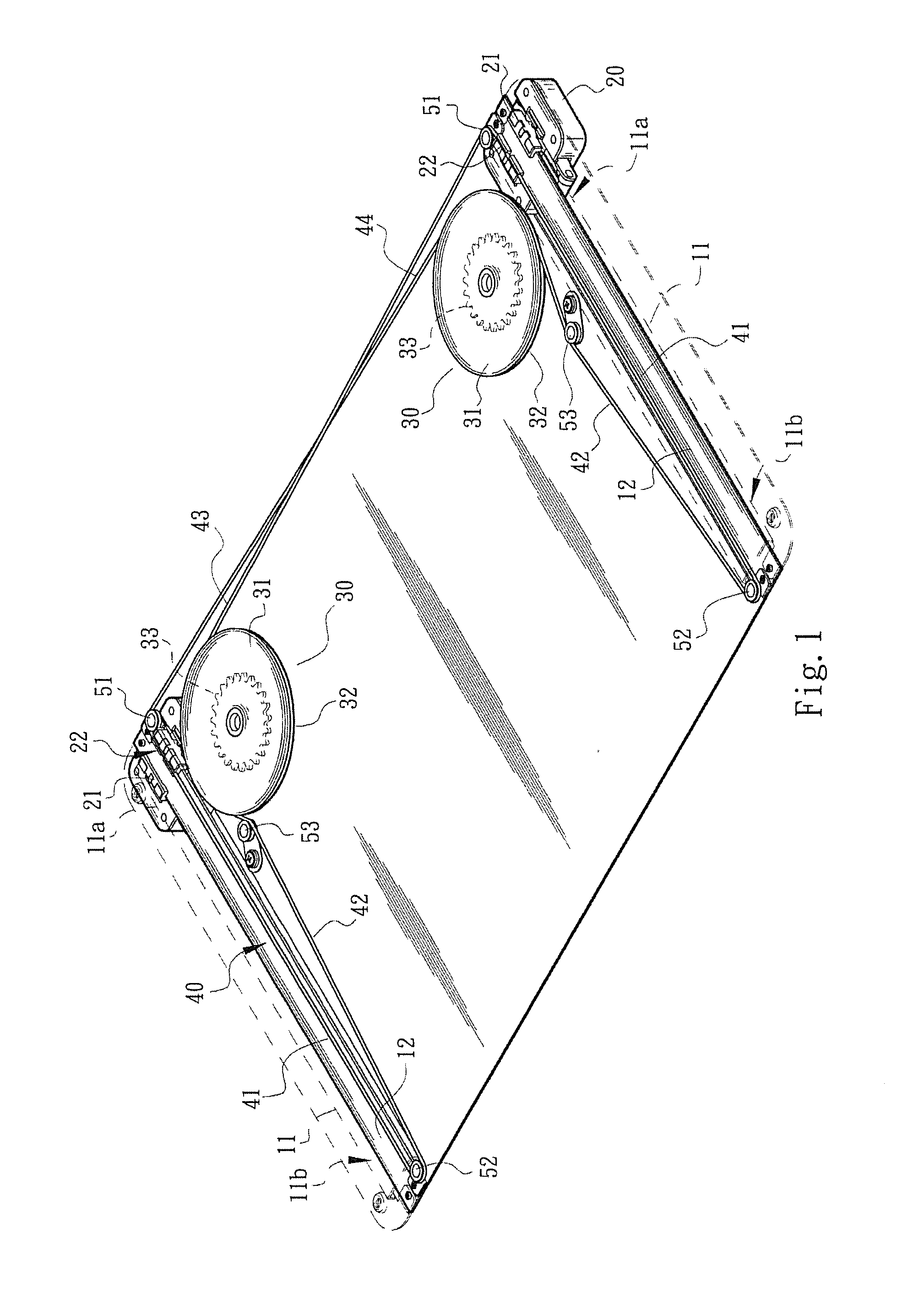 Auxiliary device for sliding module