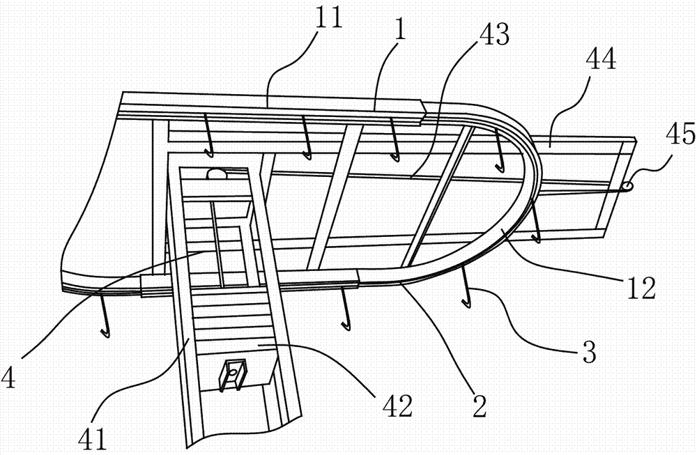 Toilet lid hanging and conveying system