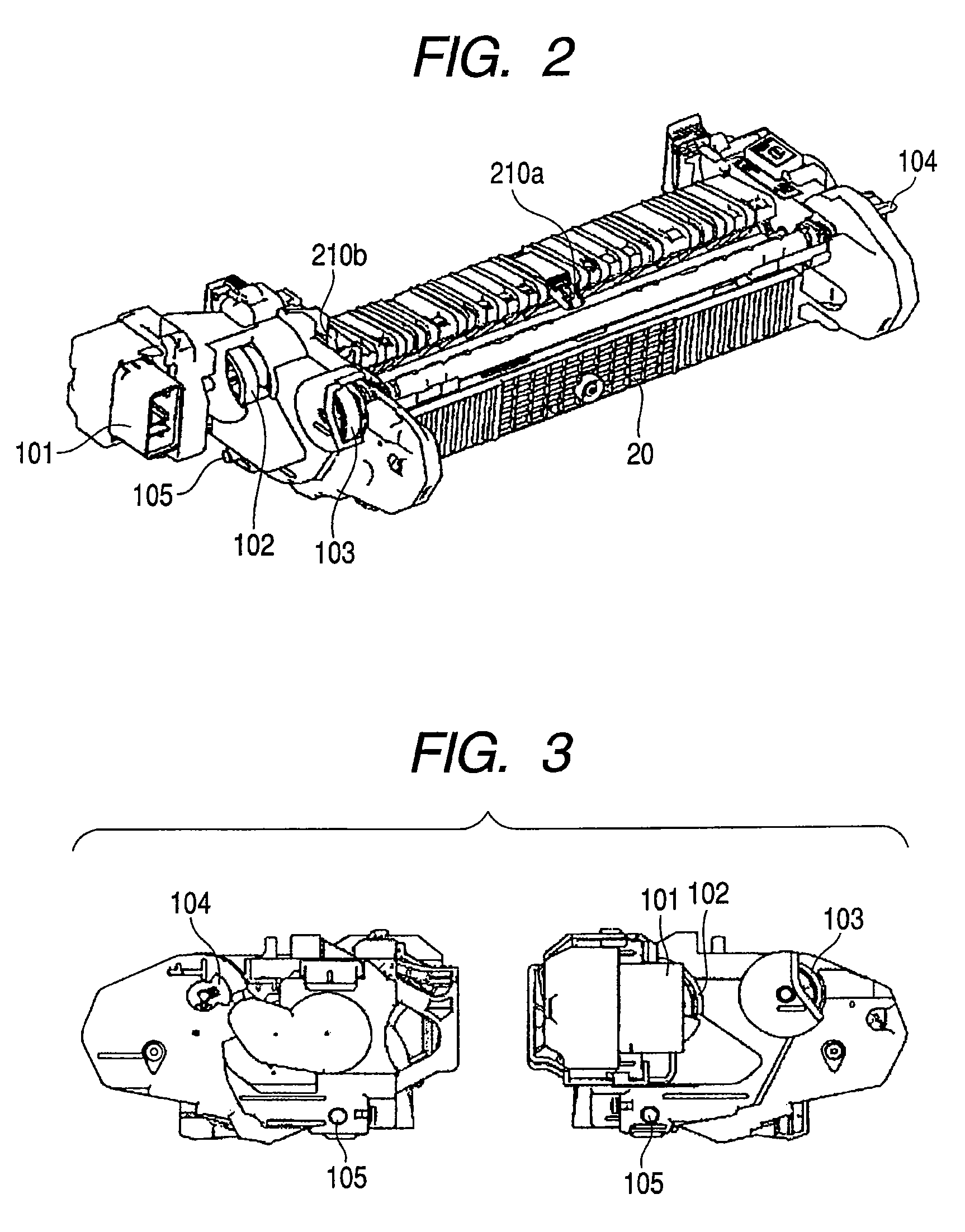 Image forming apparatus with multiple fixing unit attachment detection portions