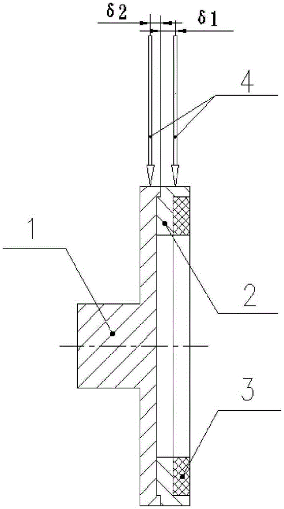 Electron beam welding method of titanium alloy material and CVDNb