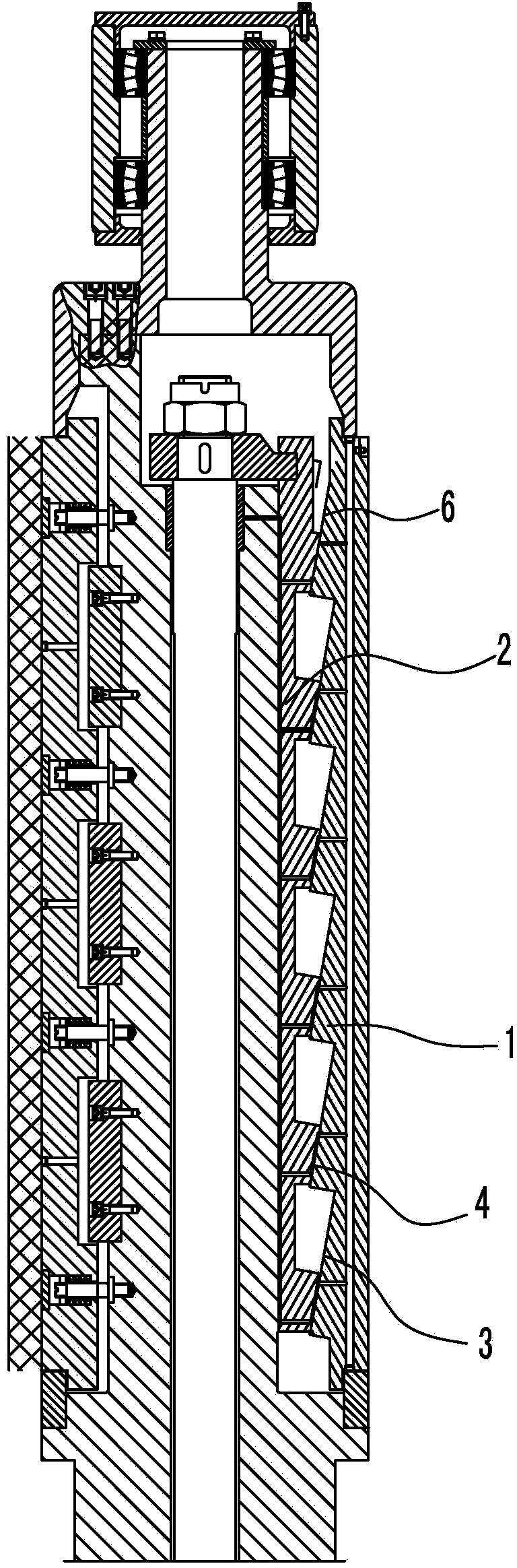 Parallelism detection method for contact surfaces of sector plate of coiling machine