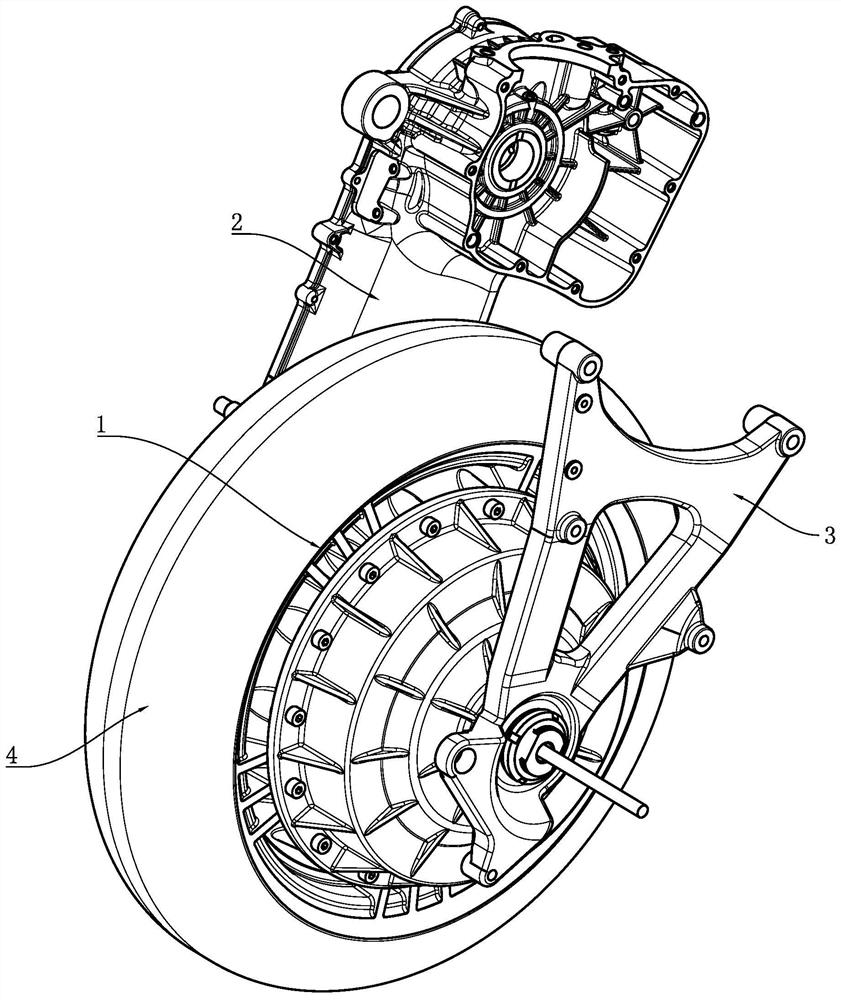 Two-wheel hybrid power motorcycle and one-way transmission mechanism