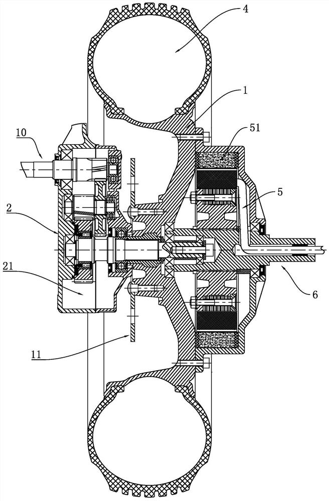 Two-wheel hybrid power motorcycle and one-way transmission mechanism