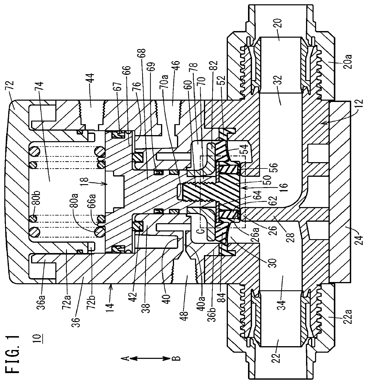 Two-way valve