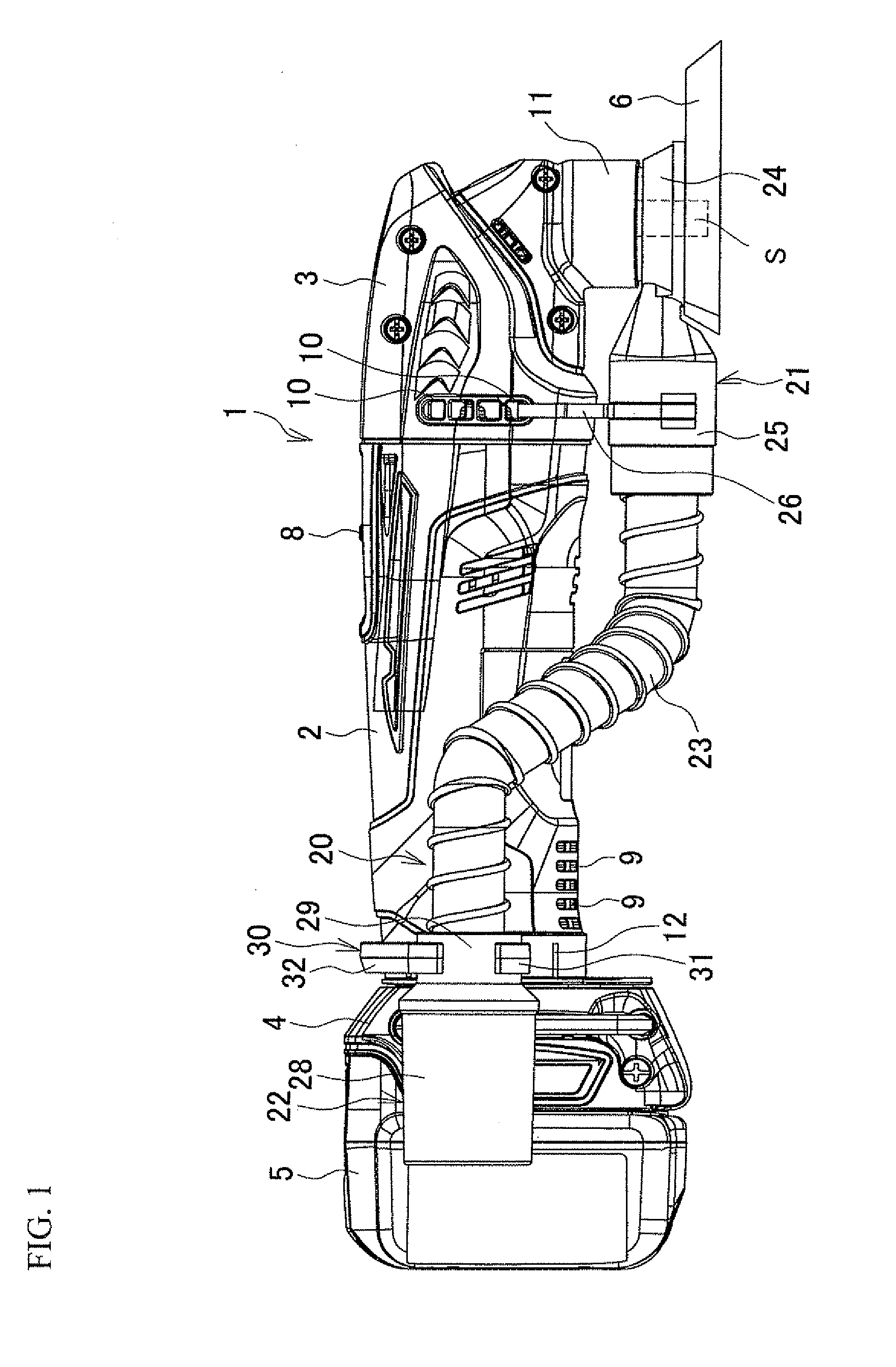 Dust collecting attachment for electric power tool and electric power tool