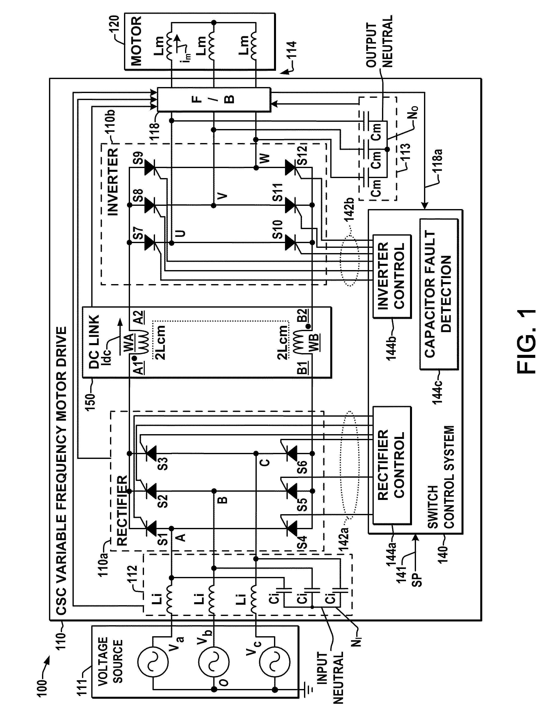 Variable frequency drive and methods for filter capacitor fault detection