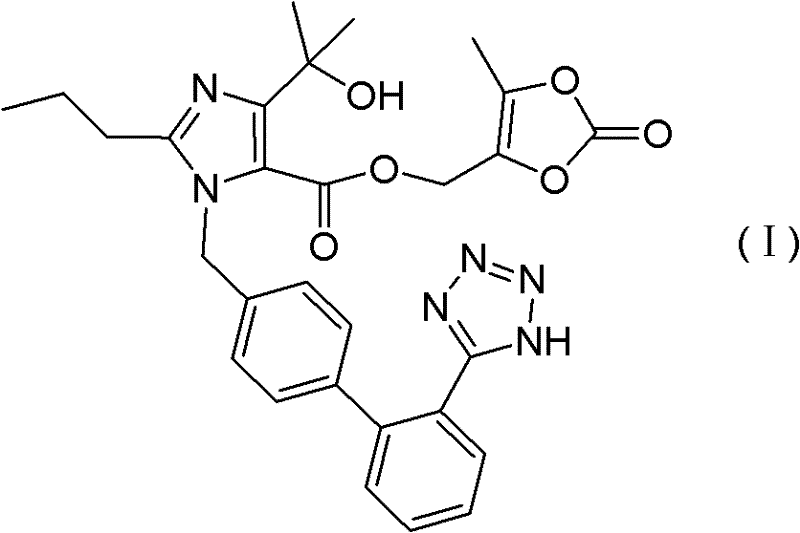 Preparation method for olmensartan medoxomil with low-level impurity