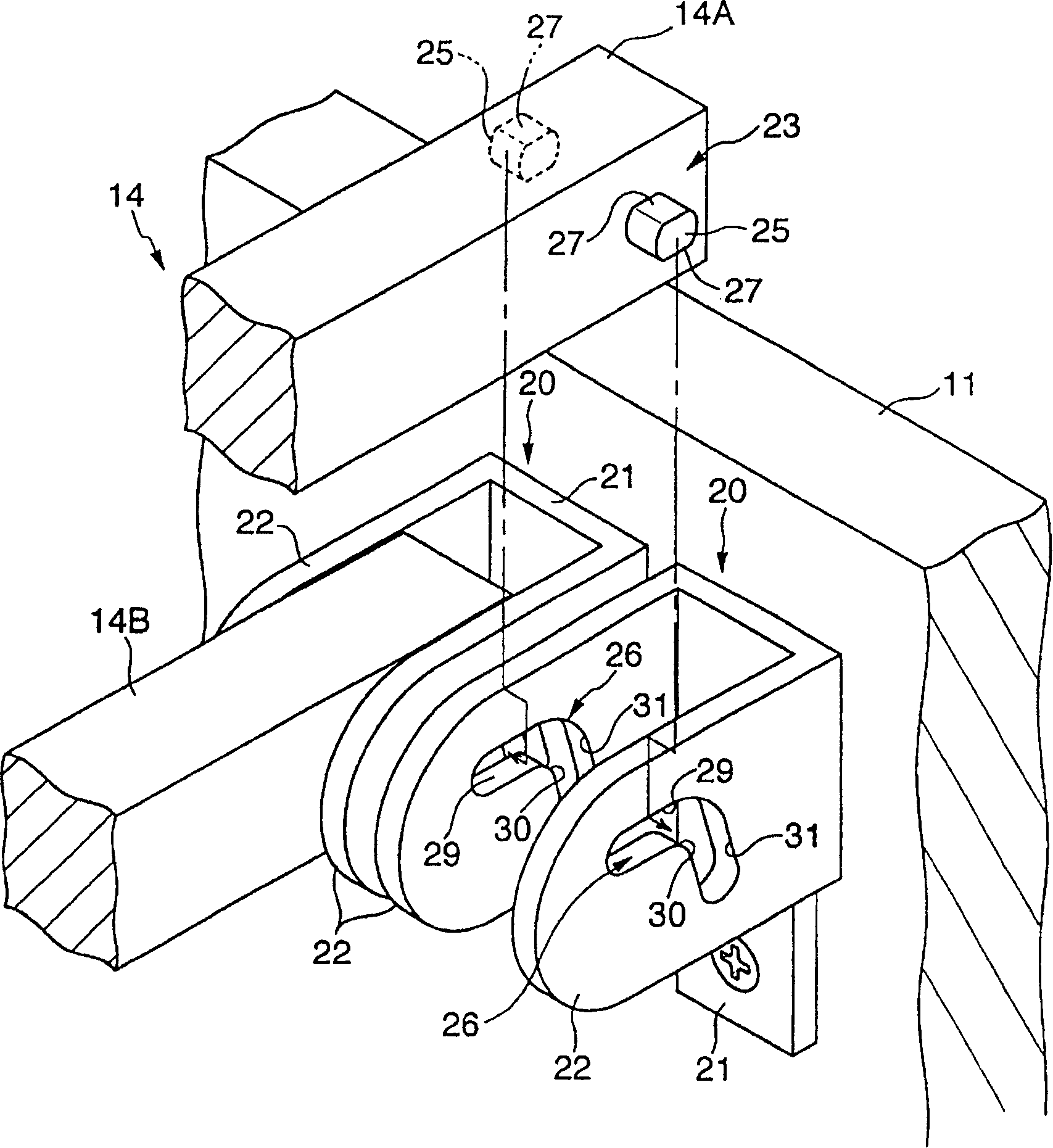 Arm-tie rotating mechanism