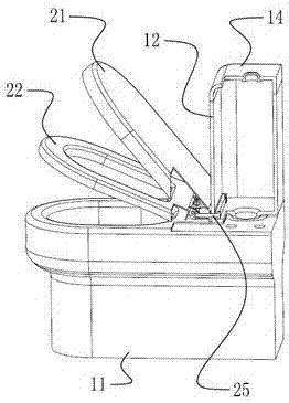 Split type ceramic closestool