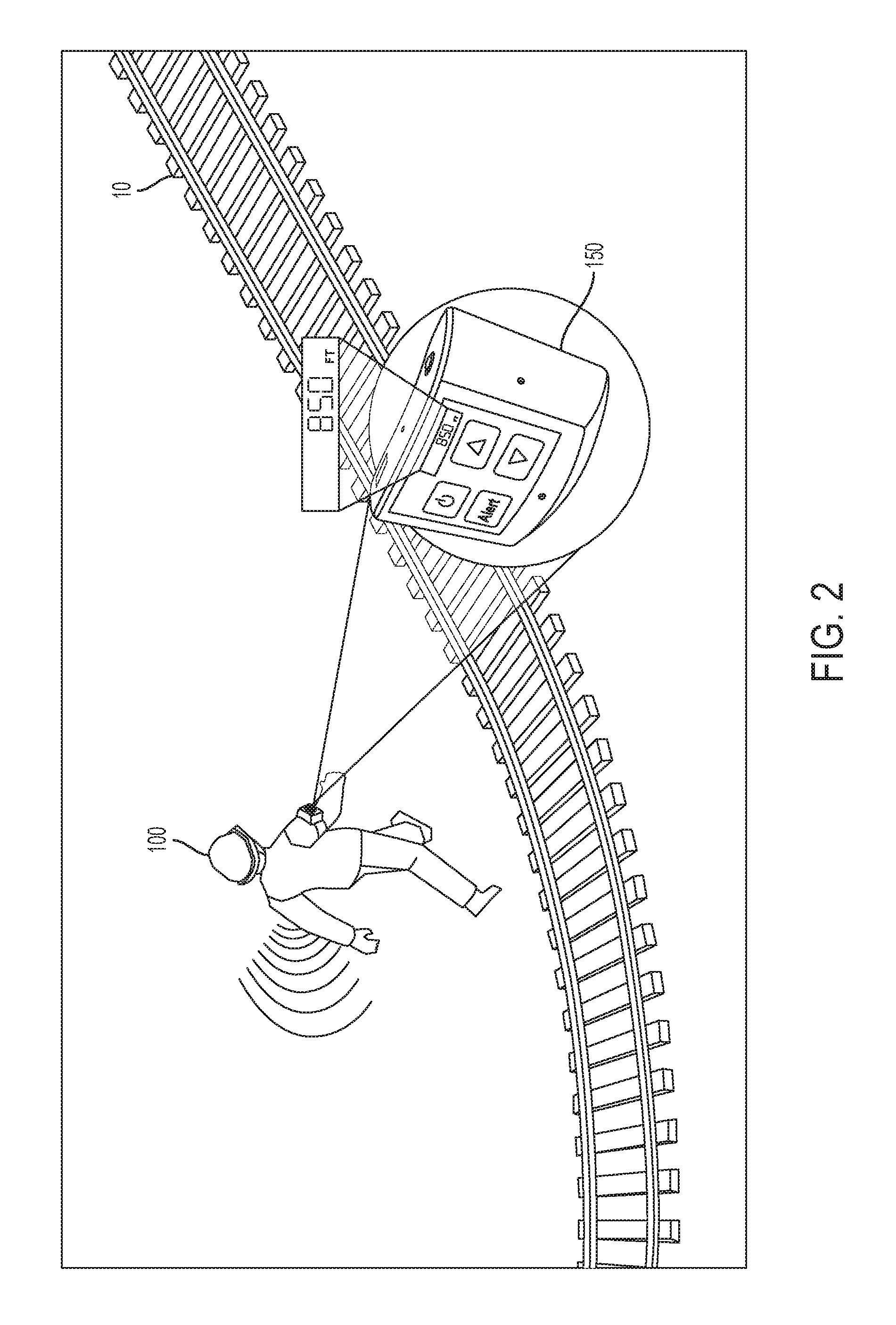 Rail warning system and method