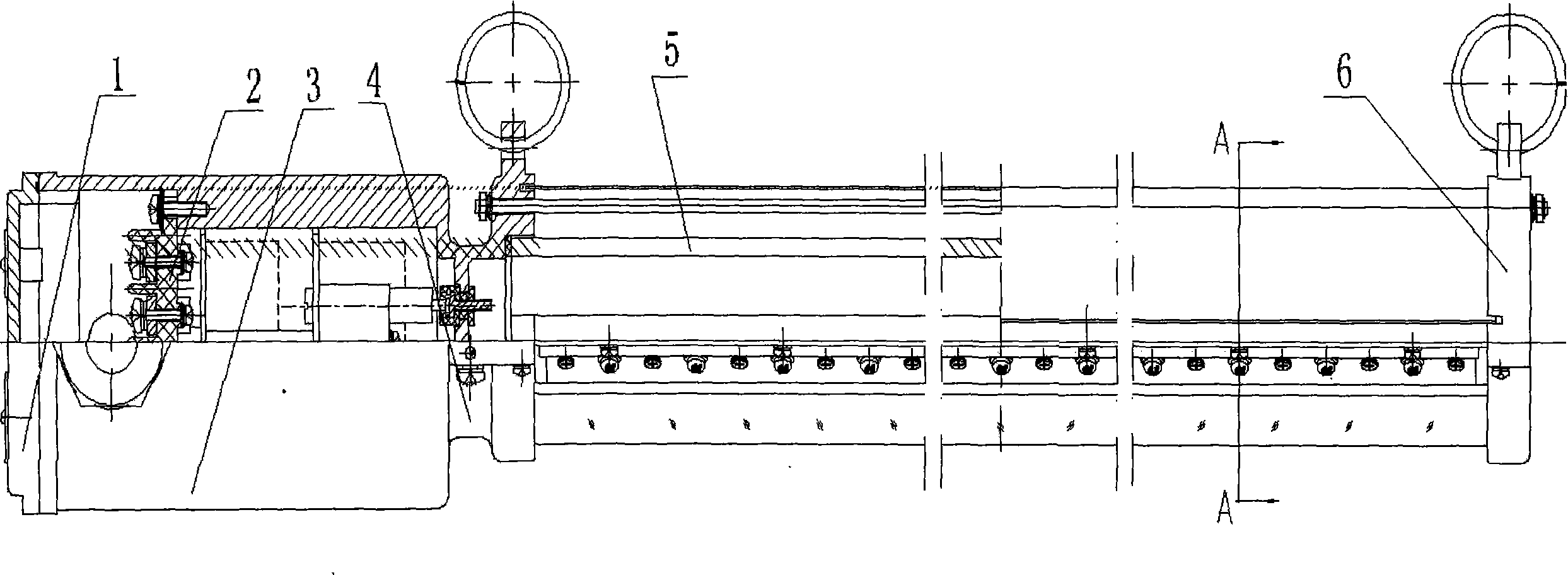 Mine explosion-proof straight LED (light-emitting diode) lamp