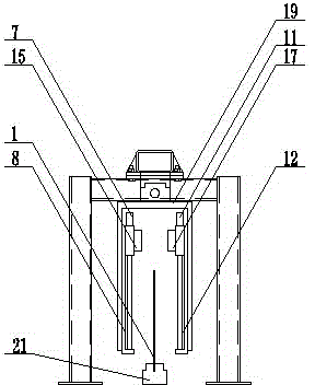 Plate waveform scanning device for plate heat exchanger