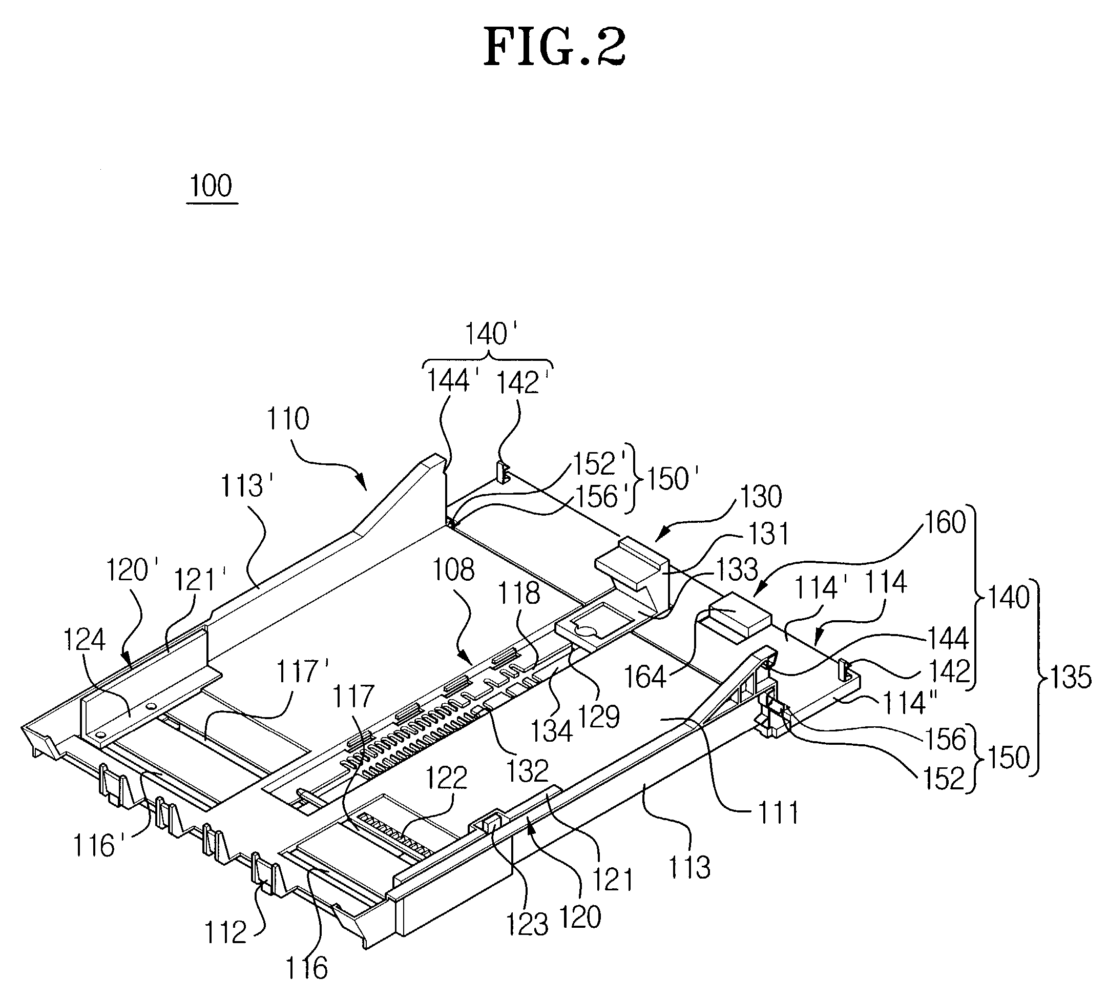 Paper feeding cassette to load paper of various sizes