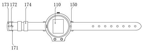 Digital infrared body temperature monitoring health intelligent wearable device