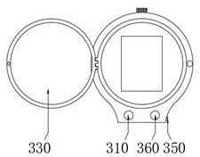 Digital infrared body temperature monitoring health intelligent wearable device