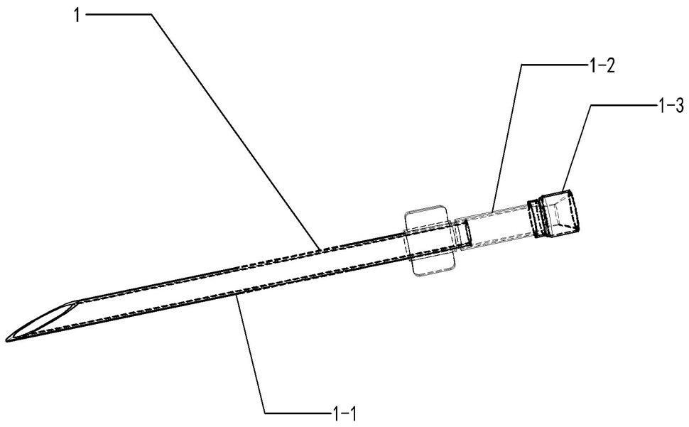 Artery puncture needle with self-sealing puncture needle opening