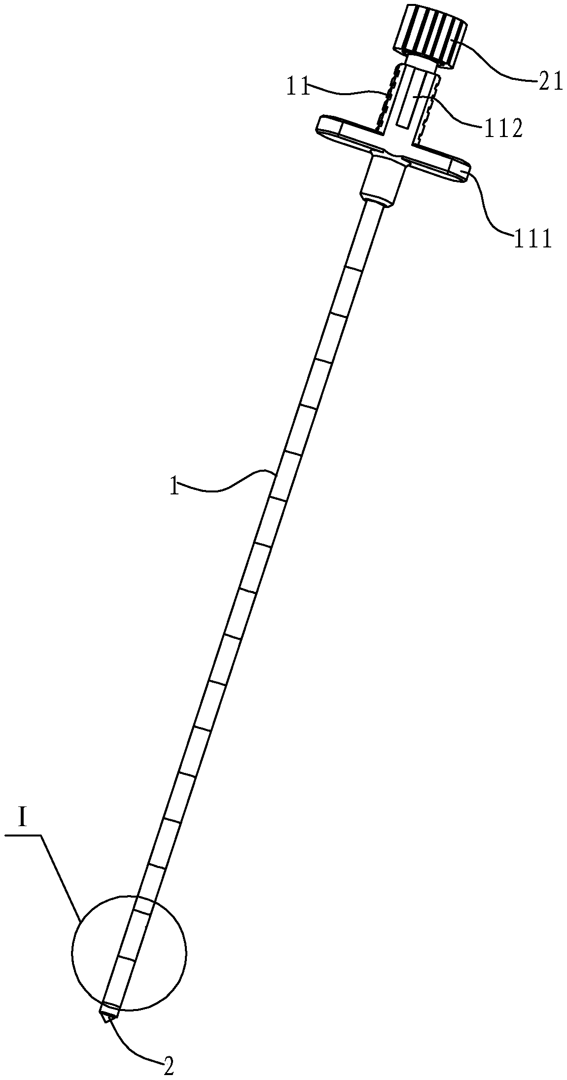 Needling instrument for lung nodule puncture positioning