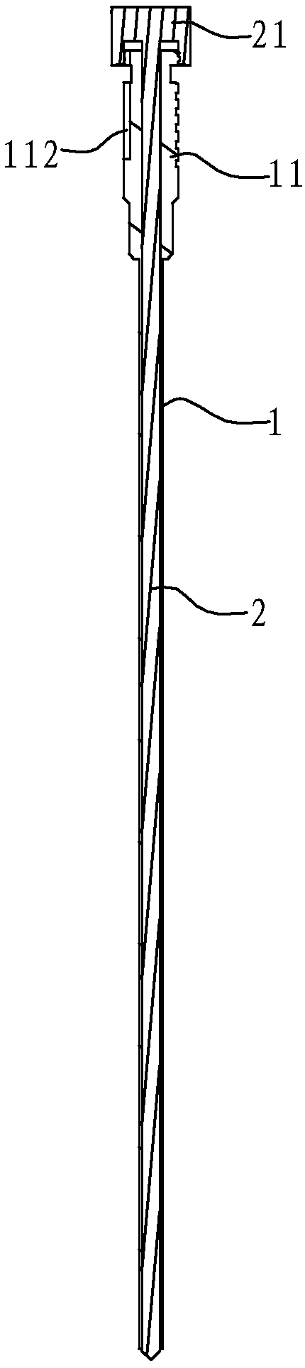 Needling instrument for lung nodule puncture positioning