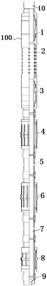 A sieve sleeve annulus sand flushing string