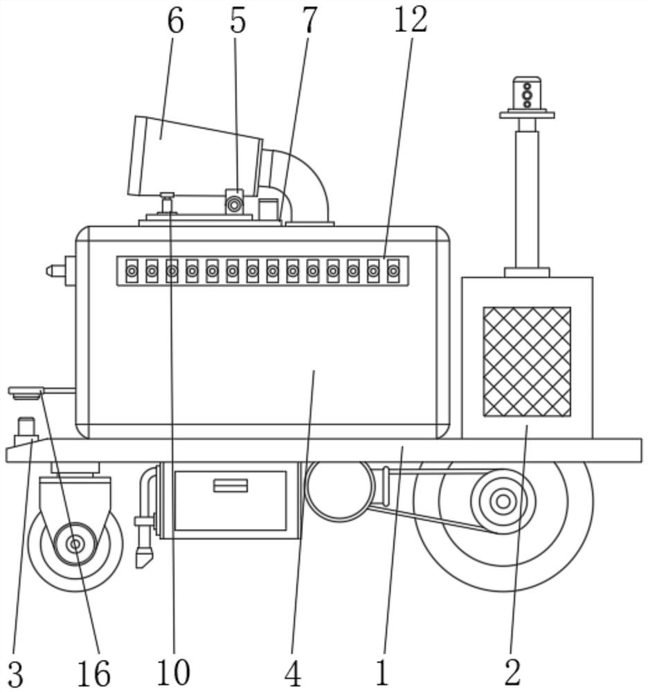 Flying dust control device