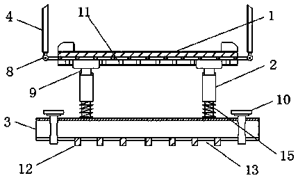 Steel structure bridge damping foundation support and preparation method thereof