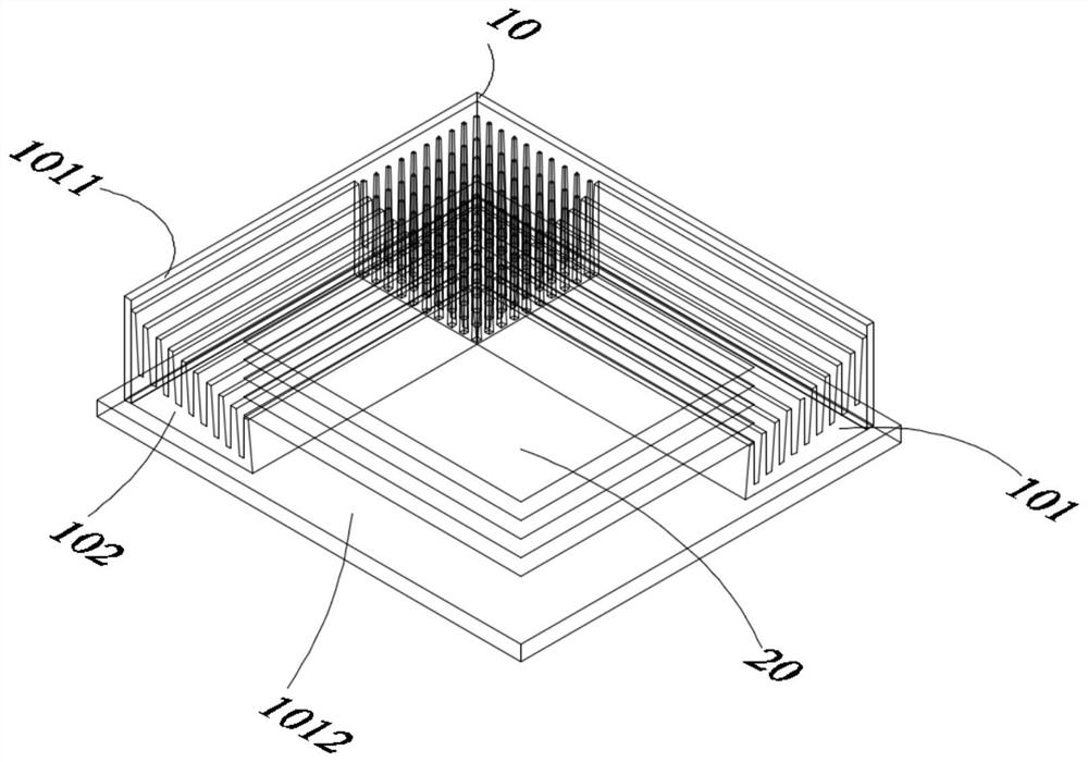 Side-bound substrate packaging box and its packaging combination