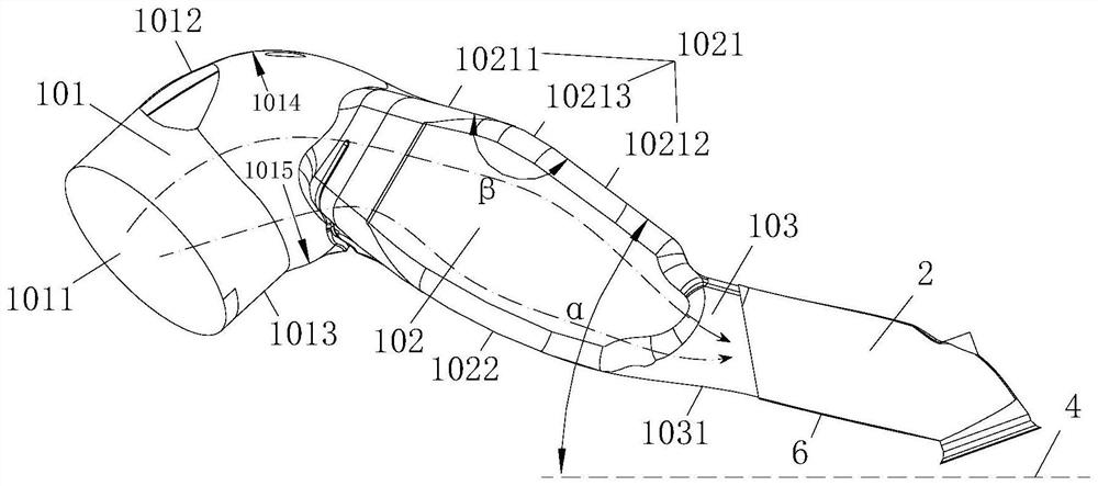 Engine air inlet structure