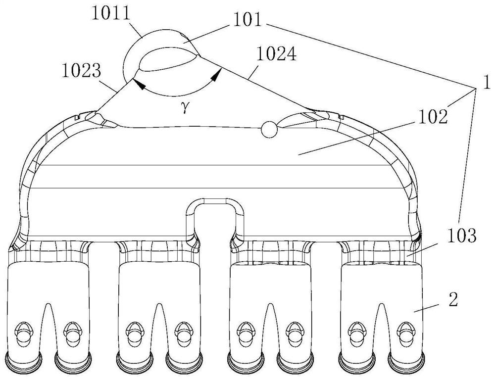 Engine air inlet structure