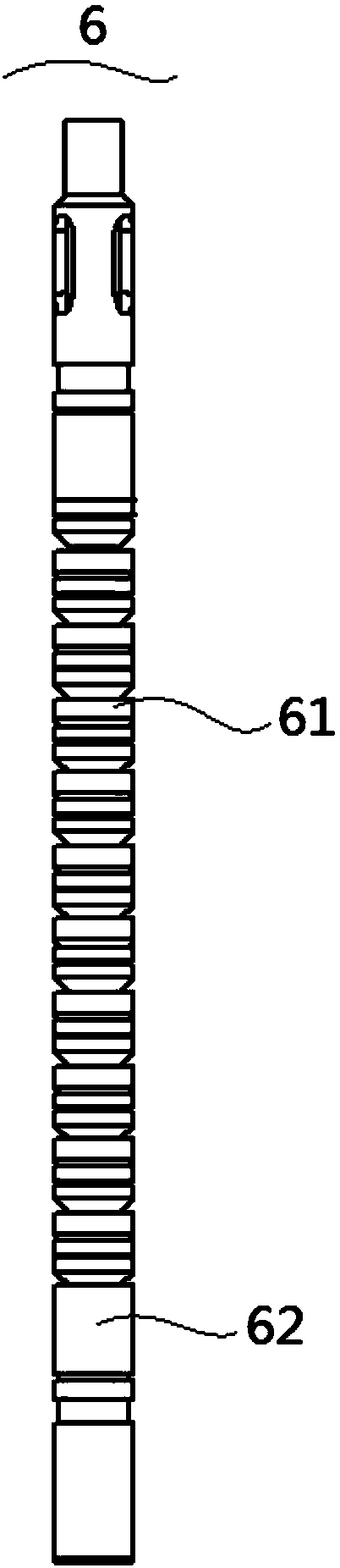 Matched technical pipe column for cable-type pumping unit