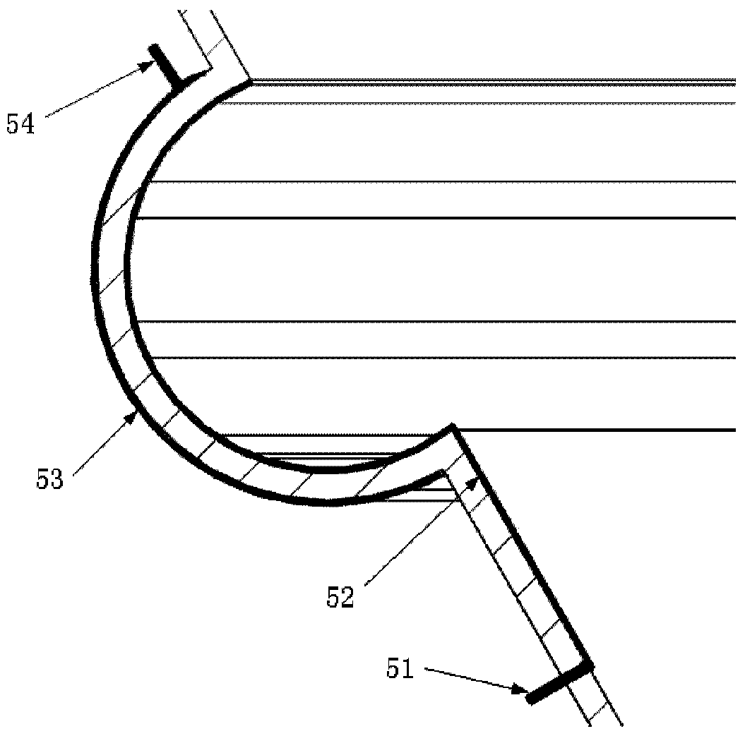 A burner outlet expansion section and a burner using the same