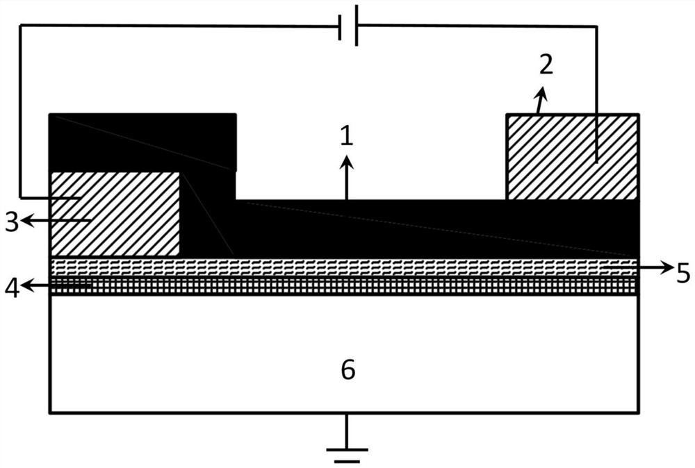 A two-dimensional horizontal homojunction, self-driven logic photoelectric switch and its preparation method