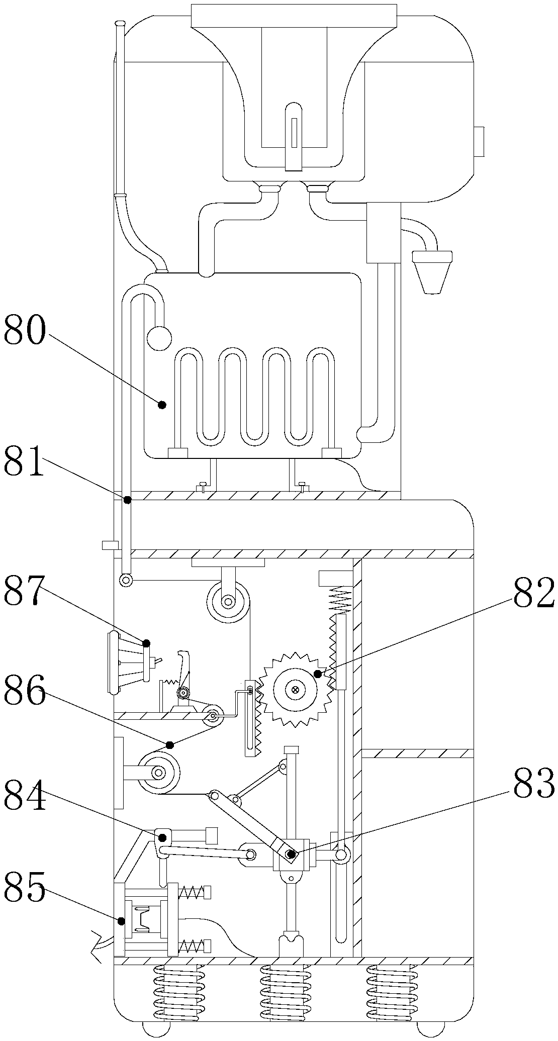 Water dispenser having buffering function