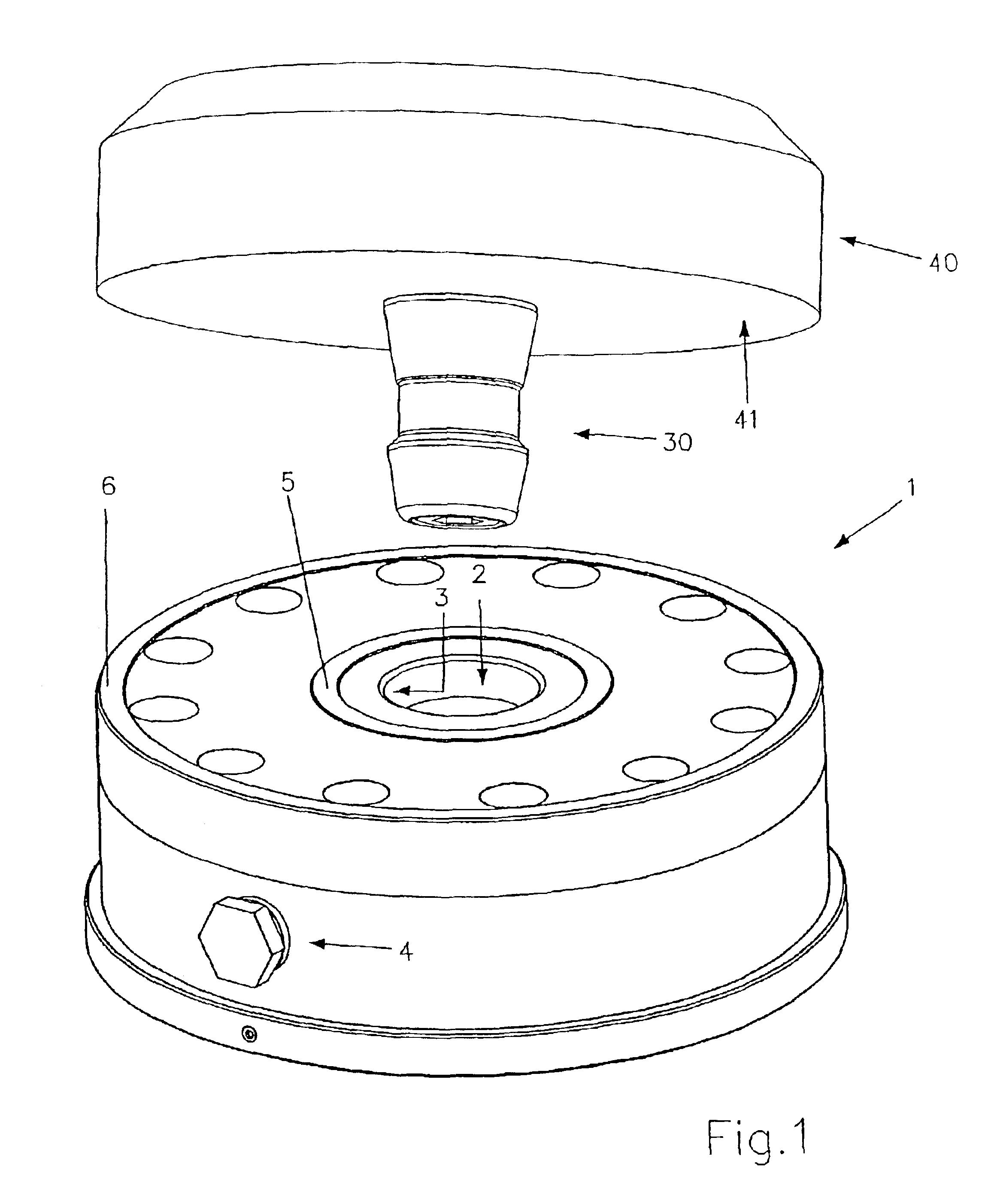 Clamping apparatus with a clamping chuck and a work piece carrier releasably connectable thereto