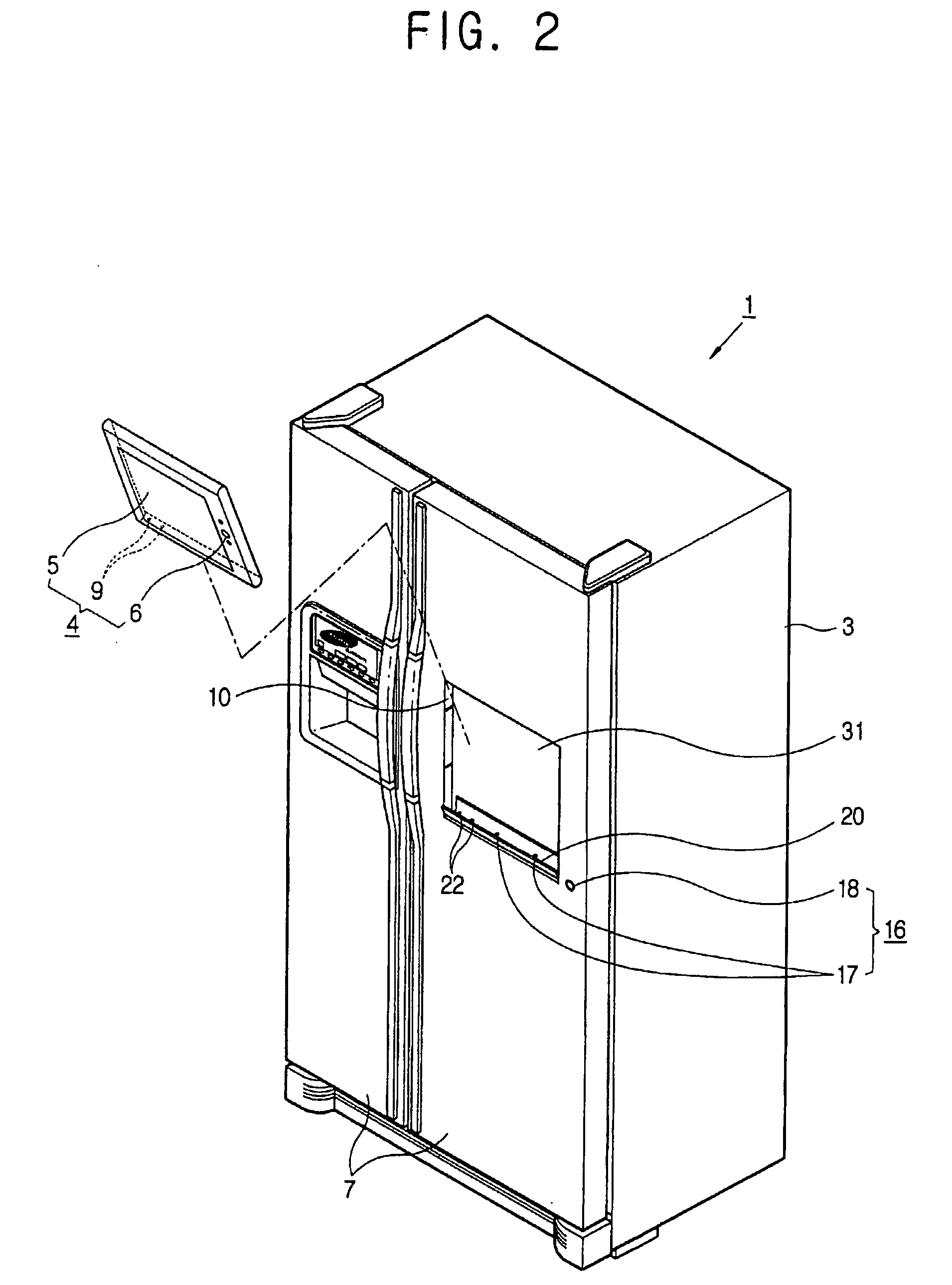 Storage compartment with display support