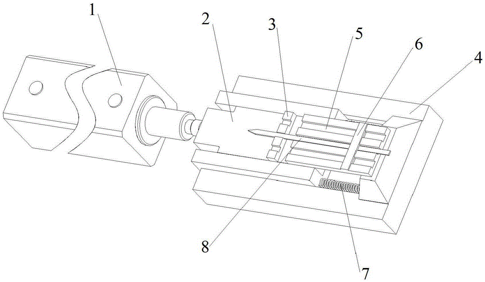 A manufacturing fixture and manufacturing method of moving iron unit square iron